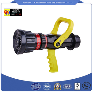 Fire Hose Nozzle, 2-1/2″ NST, Selectable Gallonage Nozzle, 95/125/150/200 GPM, Aluminum Body 