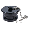 John Morris Male Blank Cap with Stainless Steel Chain