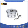 John Morris Male Blank Cap with Stainless Steel Chain