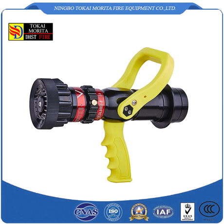 Fire Hose Nozzle, 1-1/2″ NST, Selectable Gallonage Nozzle, 30-60-95-125 GPM, Aluminum Body