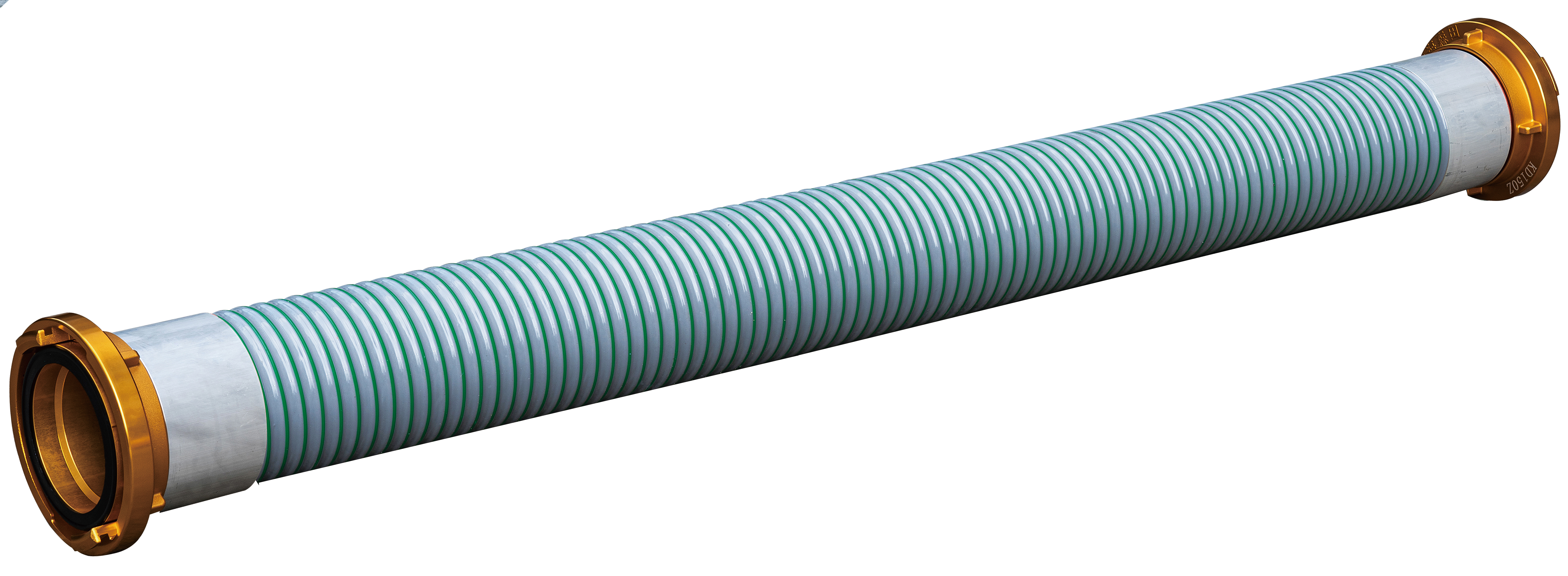 Fire suction hose deployed for drafting operations on the fireground